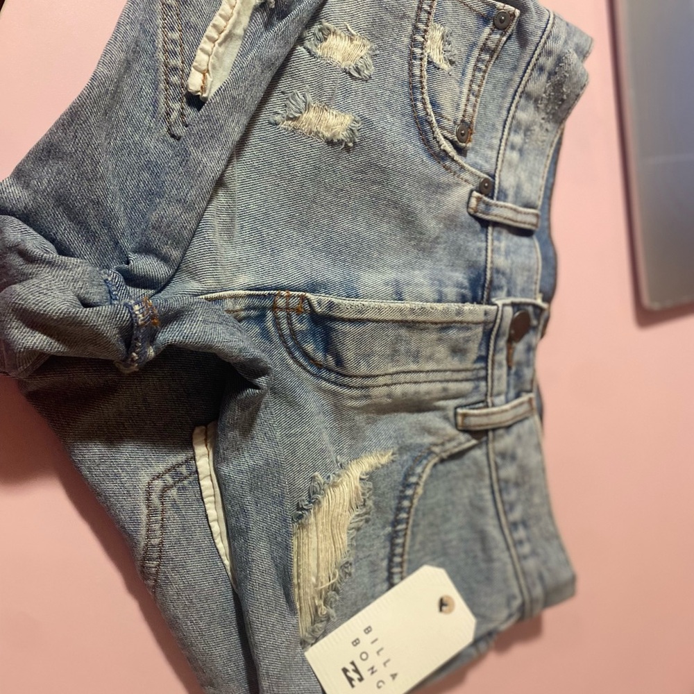 Billabong High Rise Ripped Blue Jeans